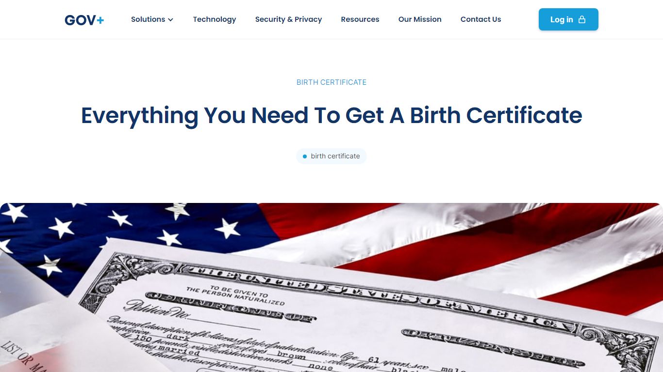Everything you need to get a Birth Certificate | GOV+ - govplus.com